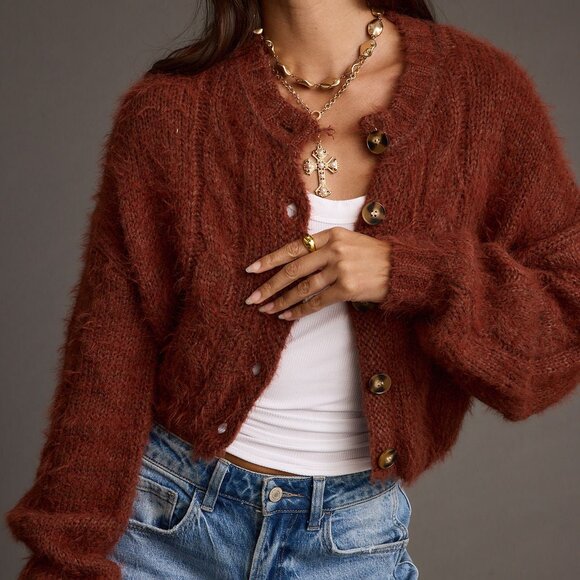 12TH TRIBE "ARCHIE" CROPPED CARDIGAN ~ NWT - Picture 3 of 7